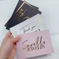 4*6inch 10x15cm Custom Colorful Gold Foil Paper Thank You Cards with logo Thank You Business Card Printing