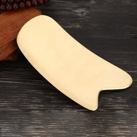 DIY Copper Gua Sha Myofascial Release Tool Brass Gua Sha Heart Shape Face Massage Tool Metal Guasha for Body Spa Acupuncture