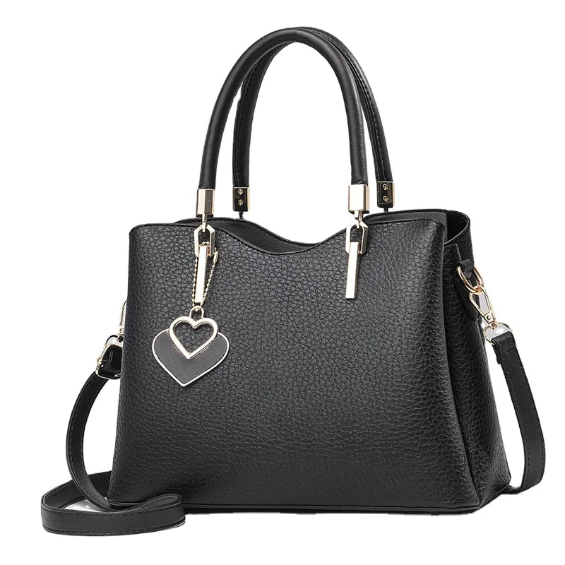 Middle Aged Mom Large Capacity Fashion Retro New Simple and Elegant Temperament Women's Shoulder Bag