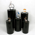 Iron Art Gold/Black Multi-Size Cylindrical Dessert Table Centerpieces Wedding Home Decorations ML Aurora-303 Lightweight