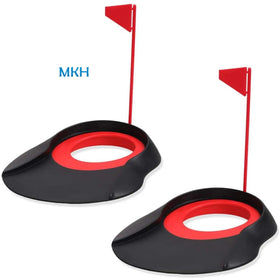 Golf Putting Cup Indoor With Flag Swing Training Aid Hole