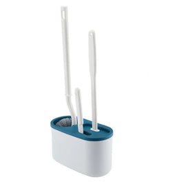 Silicone Plastic Disposable Modern Toilet Brush and Holder Set with Easy to Clean Feature and 3-Year Warranty for Bathroom Use