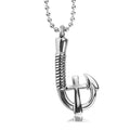 Openable Heart Hook Design 316L Stainless Steel Fish Hook Pendant Locket Memory Cremation Urn Jewelry Fine Pendants & Charms