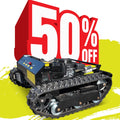 New Tank-style Design All-terrain Pass Rate Reaching 98% 60° Climbing Angle - Lawnio Lawn Mower
