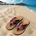 Italian Handmade Latest Fashion Casual Slippers PVC Insole Indoor Outdoor Double-Purpose Flip Flops Beach Slides Anti-Slippery