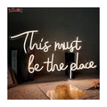 Dropshipping Free Design Custom Led Neon Light Name Custom Drop Shipping This must Be the Place Neon Sign Neon Light Sign