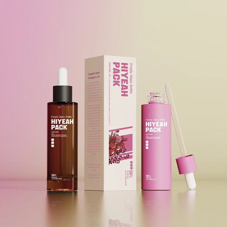 Custom Personalised Craft Cosmetic Beauty Lotion Essential Oil Dropper Bottle Skincare Packaging Empty Paper Box