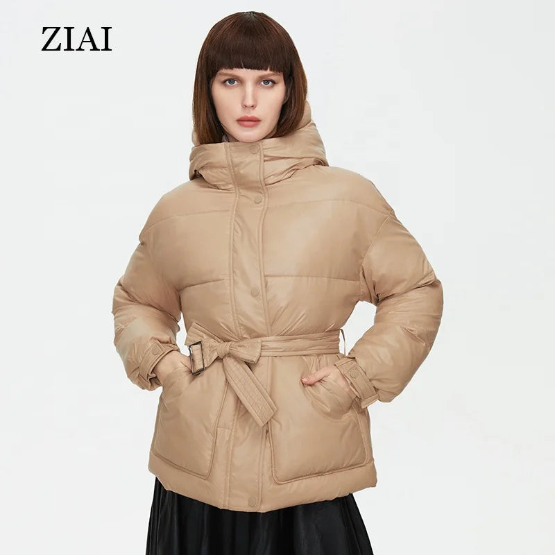 Good Quality Duck Down Coat Plus Size Shiny Puffer Jacket Winter Coat for Woman Parkas Mujer Bubble Coats Women