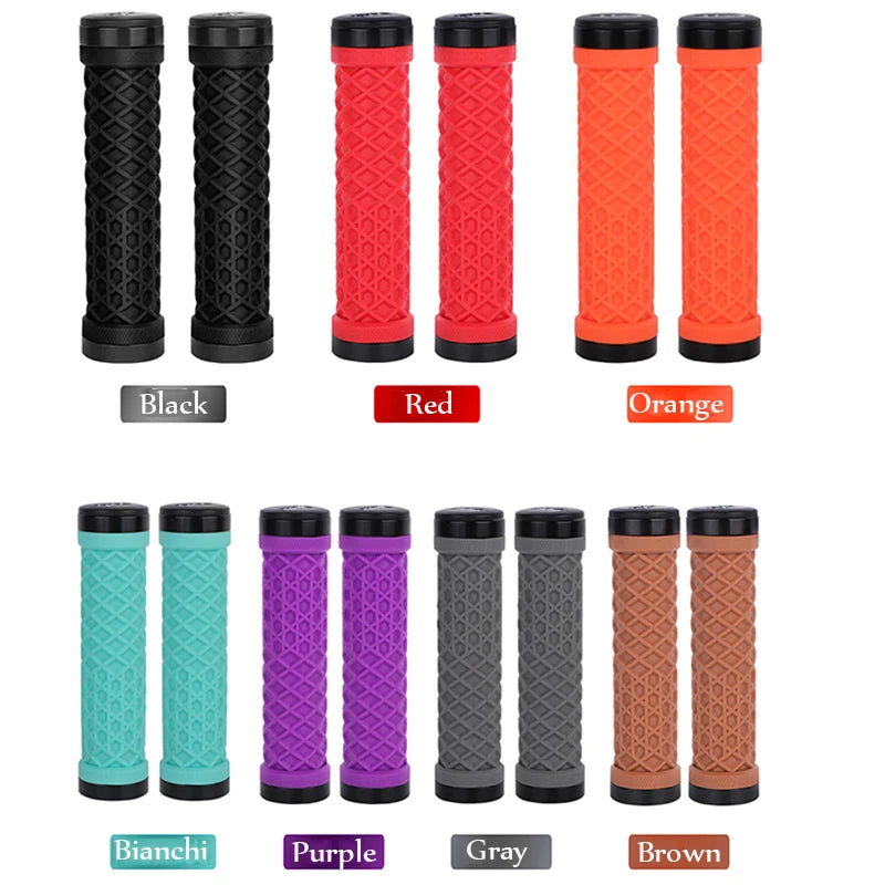 ODI Lock on Bicycle Grips Soft Silicone Mountain Bike Handlebar Grips 22.2mm Universal Bike Handle bar Grip