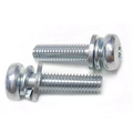 M3.5 X 12mm Pan Head Torx Three Combination Screw Assembly Plum Anti-theft Screw With Lock Split and Flat Washer