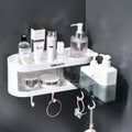 Wall Mounted Bathroom Corner Rack Multi Functional Storage Shelf Rack Kitchen Storage Rack