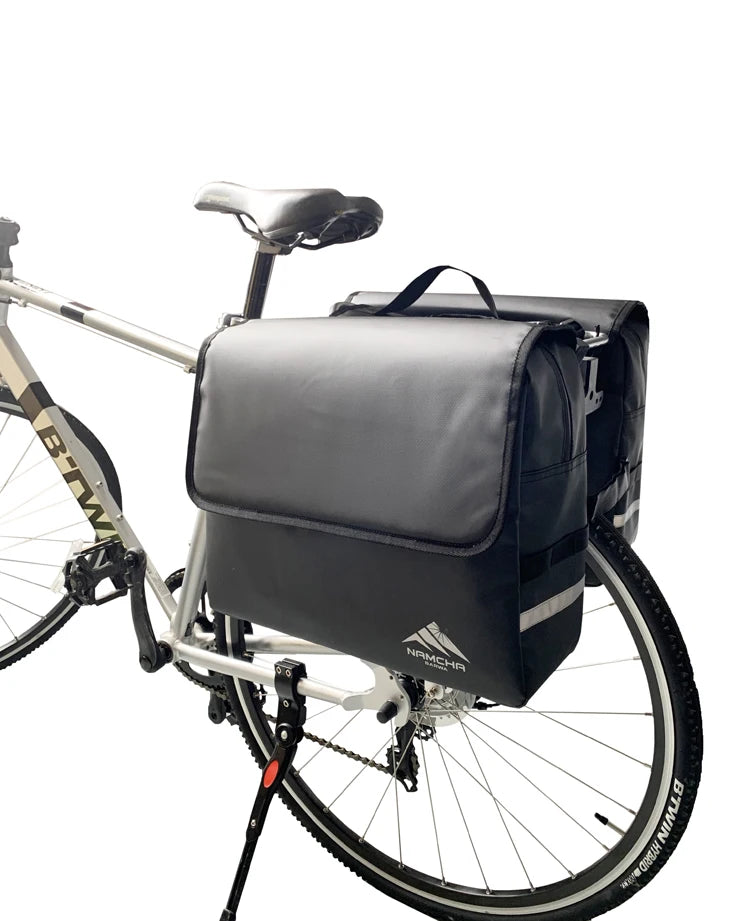 2023 New Design SINO Waterproof Bicycle Double Pannier Bag for Outdoor Travel Saddle Riding Bag for Bike Durable Accessories