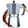 Home Single 1 Cup 2 Cups 3 Cups Gas Stove Coffee Makers Mini Cuban Moka Pot Manual Coffee Machine for Espresso Cappuccino