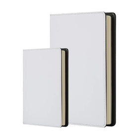 Sublimation PU Leather Notebook Heat Transfer DIY Lined Notebook Bound Notepad Single-side Printing Elegant PU Ruled Journal
