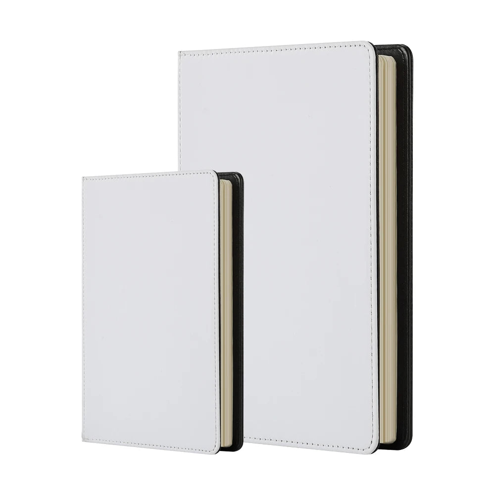 Sublimation PU Leather Notebook Heat Transfer DIY Lined Notebook Bound Notepad Single-side Printing Elegant PU Ruled Journal