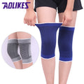 Aolikes Cotton Knee Sleeve Brace High Elasticity Sports Knee Pads Unisex Knit Warm Knee Support Protector