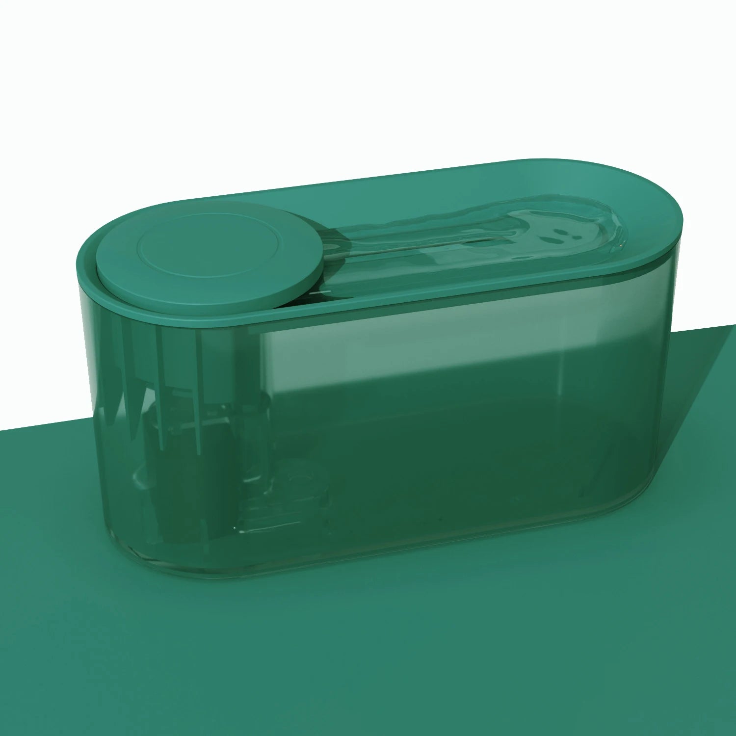 ZMaker Transparent Pet Cat Water and Food Dispenser Drinking Fountain for Dog Water Dispenser