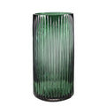 Light Luxury Modern Design Multi-Color Vertical Strip Glass Vase for Living Room and Kitchen Tabletop Decoration Transparent