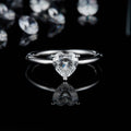 Abiding Jewelry Wholesale VVS1 Moissanite Diamond Gold Over 925 Sterling Silver Ladies Rings