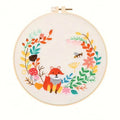 Butterfly Wreath Cotton Thread Diy Custom Embroidery Kit for Beginners Adults Cross Stitch Home Living Room Art Decor