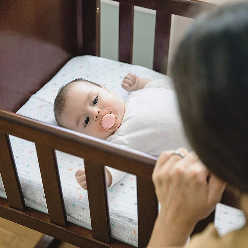 Buy Waterproof Baby Mattress Cover Roll in Box Memory Foam Organic Cot Crib Soft Breathable Infant Toddler Mattress for Baby Bed