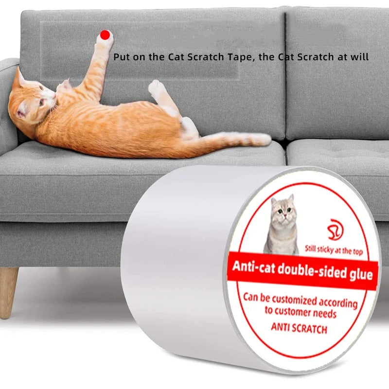 New Cat Scratch Furniture Protector Double Sided Anti Cats Scratching Sticky Tape Cat Training Tape for Furniture