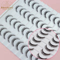 Abestyou 20pairs 6D Natural Style Eye Lashes Extension Create Private Label Wholesale Faux Mink Fluffy Messy Vegan Silk Lashes