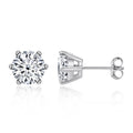 0.1-3ct Moissanite Earrings 925 Sterling Silver Gold Plated Claw Studs D Color VVS Diamond for Men Women GRA Luxury Jewelry