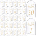 Wholesale 10X15cm Clear Acrylic Wedding Table Number Holder Arch Place Sign for Table Centerpieces Place Cards Table Numbers