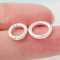 Chiang Mai Handmade 925 Sterling Silver Thick Corrugated Round Jump Rings for Diy Jewelry Finding Accessories