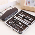7pcs Manicure Pedicure Kit Nail Care Tool Stainless Steel Nail Clipper Set Professional Nail Cutter Travel Grooming Kit