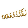 Multiple Sizes Cheap Simple Classic 925 Sterling Silver Square Edges Cartilage Earring Helix Tragus Gold Huggie Hoop Earrings