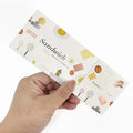 Custom Logo Printed Korean Style Egg Drop Sandwich Kraft Paper Box for Bagel Burger Sushi Catering Application