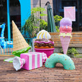 Hot Sale Resin Fiberglass Giant Ice Cream Cone Sweet Candy Sculptures Display Props Shop Decoration