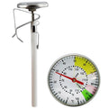 1 3/8-Inch Dial Instant Read Coffee Thermometer Stainless Steel Material Measures Temperature for Kitchen Outdoor Coffee Milk
