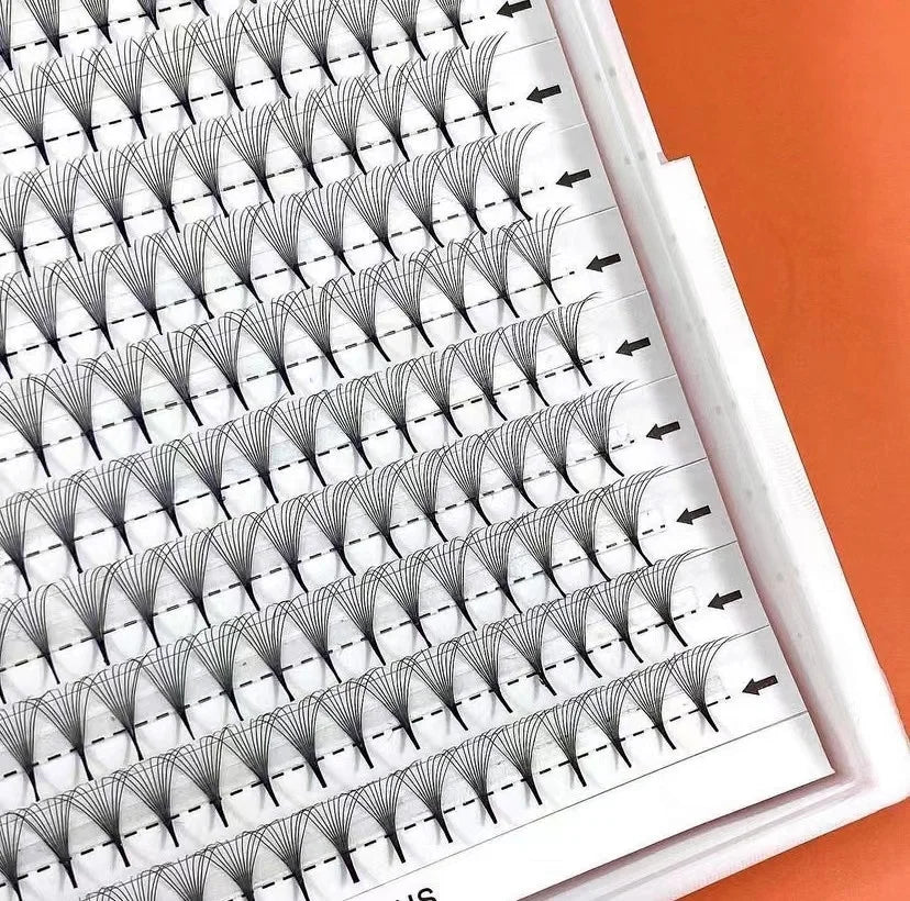 Premade Volume Lash Extensions Oem Dark Black Russian Premade Volume Fans and Pre Made Fans Eyelash Extensions