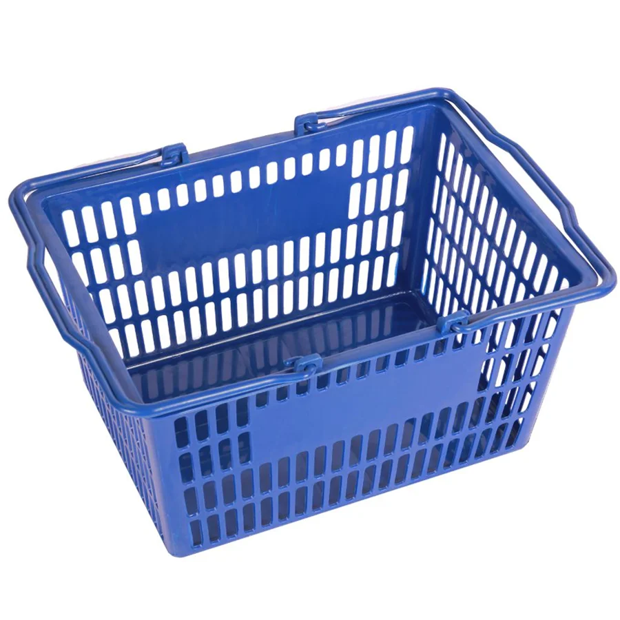 Factory Camp 2 Wheel Trolley Foldable Shopping Basket Cart Popular America Metal Plastic Supermarket Trolleys