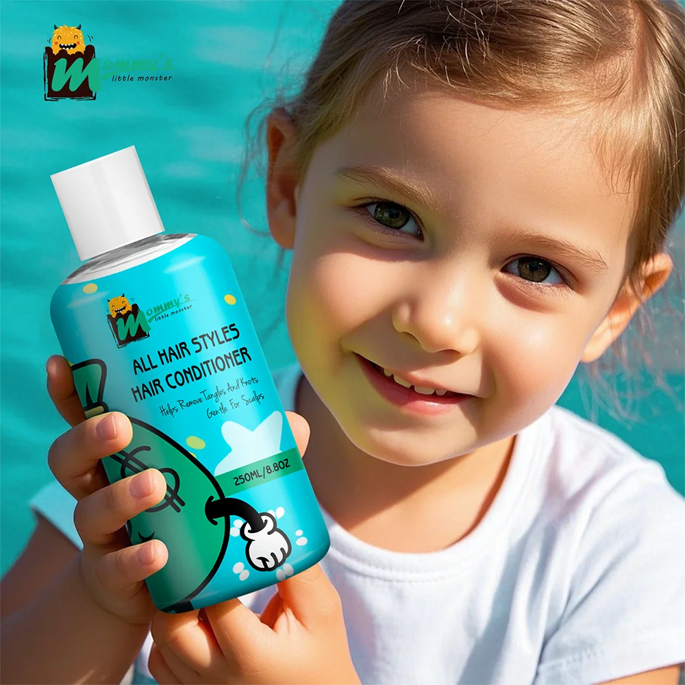 Your Brand Logo Organic Tear-free Kids Child Baby Hair Conditioner Tangle Removal Cruelty Free Gentle