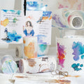2M/Roll Tape Watercolor Fantasy Series Watercolor Underpainting DIY Materials Decorative Recycled Stickers