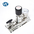HAL-LOK HL223 SS316L Pneumatic Gas Control Panel Pressure Regulator with Secondary Pressure Reducing Valve 1/4 1/8 Port Sizes