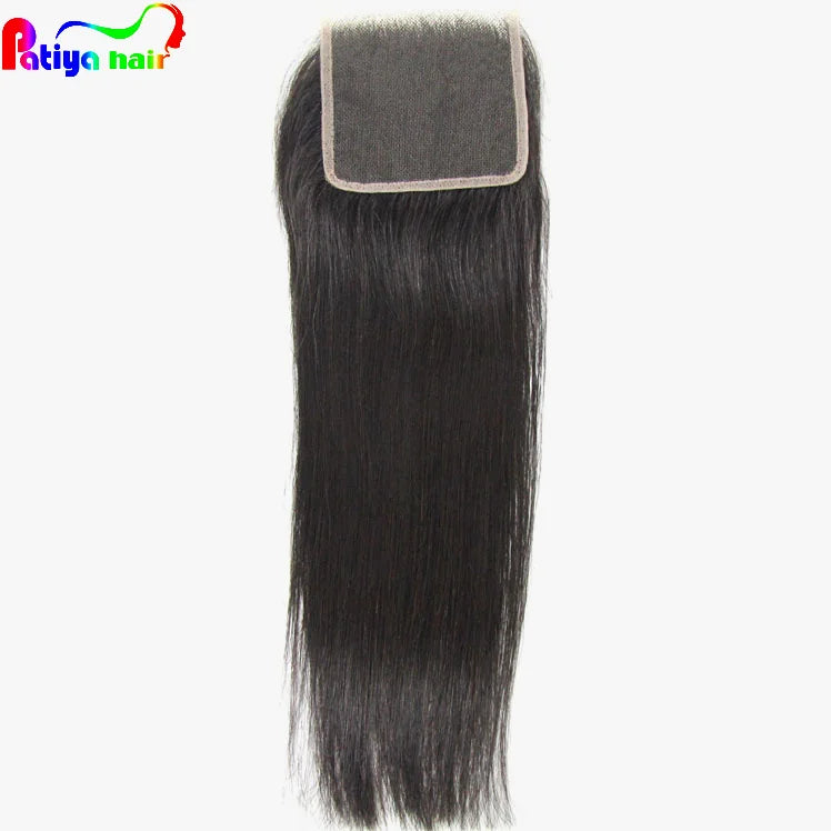 Raw Vietnamese Hair 4*4 Straight Thin Lace Front Closure Pre Pluck Hairline Transparent Top 100% Real Human Hair HD Lace Closure
