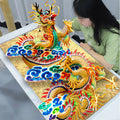 Wholesale 5D Full Drill Mosaic Diamond Painting Kit Diamond Painting Dragon Cross Stitch  Custom Design Diamond Photo Low MOQ