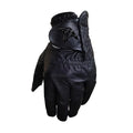 All Black Custom Color and Logo Soft Cabretta Leather Golf Gloves With Cool Feel