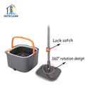 360 Rotating Flat Rectangle Spin Dirty Water Separation Clean Water Mop Floor Cleaning with 1 Mophead Packaging Hot Sale