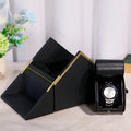 New Luxury Watch Collection Box Black Matte Double-Door Wooden Case with MDF Leather for Displaying Watches