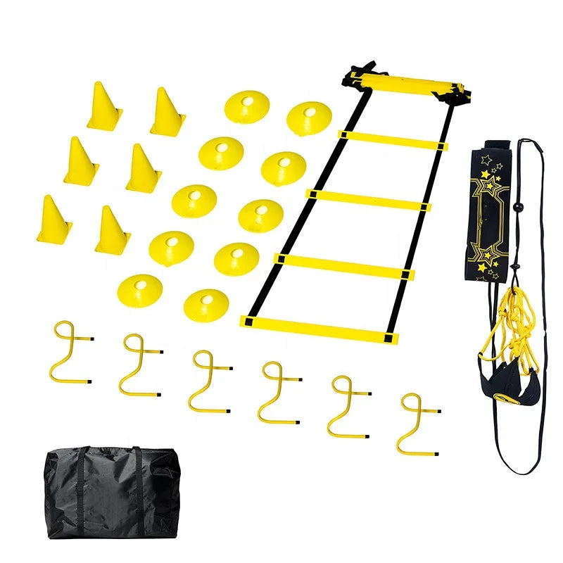 Exercise Soccer Football Custom Kit Discs Kick Trainer Carry Bag Hurdles Cheap Cones Ladder Training Equipment Speed Agility Set