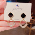 GT Simple Niche Light Luxury Design Sense Geometric 925 Needle Diamond Earrings Jewelry