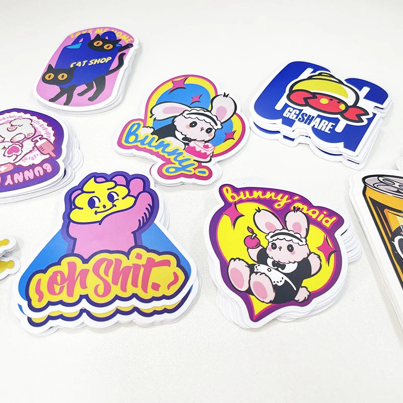 Custom Die-Cut Hologram Stickers Personalized Holographic Vinyl Waterproof Adhesive Labels for Candle Packaging Custom Printed