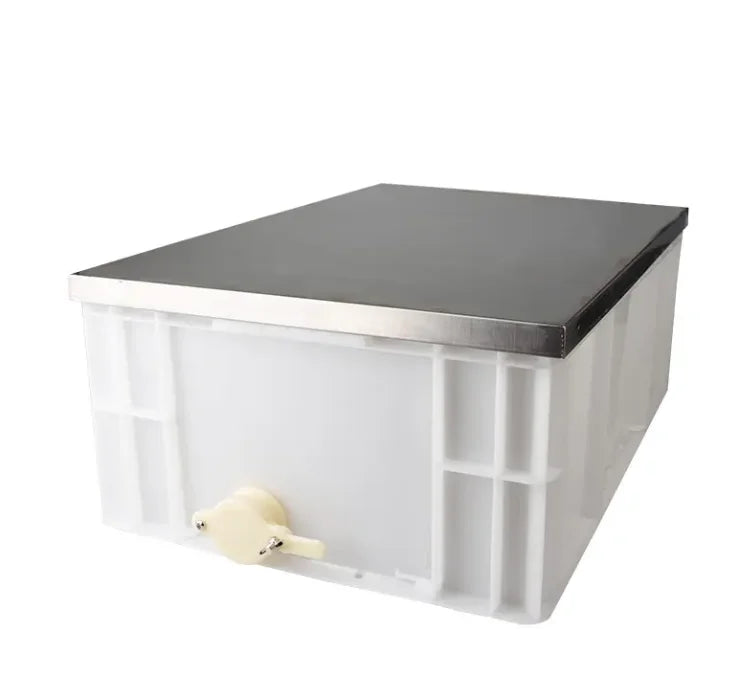 New Condition Stainless Steel Beekeeping Frame Honey Comb Uncapping Tray Essential Tub for Hive Animal Husbandry Equipment