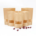 Eco Friendly Biodegradable Ziplock Kraft Custom Paper Small Packaging Bags